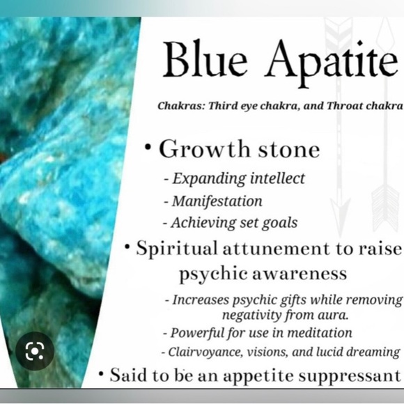 Blue Apatite Bracelet & Pendent Set - Picture 7 of 7